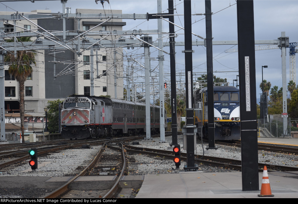 Outbound Duo at Diridon